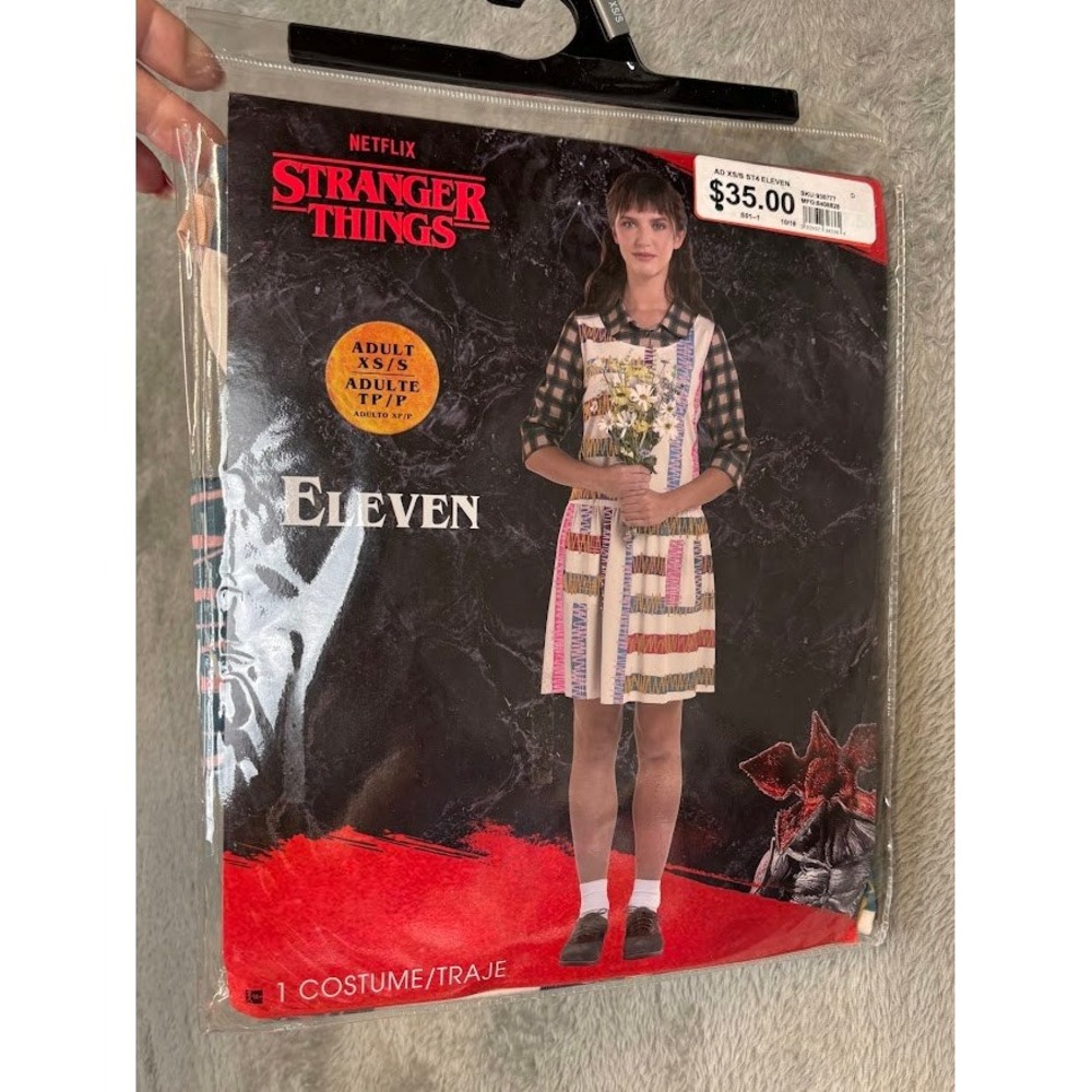 Netflix‎ Stranger Things Eleven Season 4 Costume Dress Adult XS/S #544 NEW